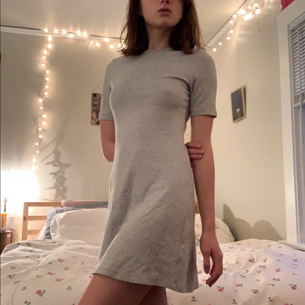 heather grey american apparel dress